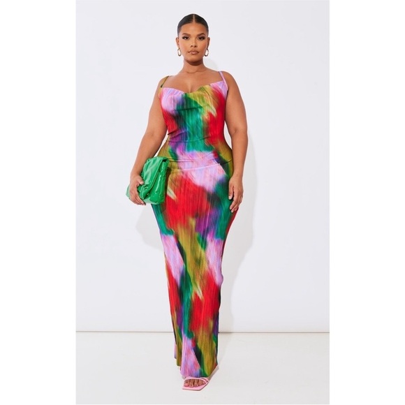 PrettyLittleThing Dresses & Skirts - PrettyLittleThing Multicolor Tie-Dye Maxi Dress